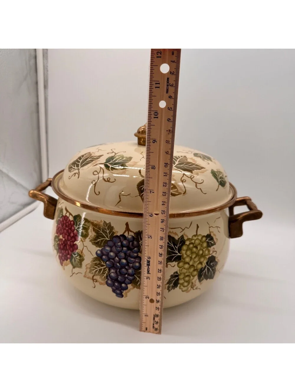 Vintage Tabletops Unlimited Villa Grande Vitroceramic Cooking Pot